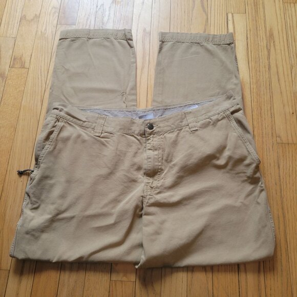 Columbia Other - Columbia Mens Khaki Casual Pants 40W 32L Cotton & Polyester Blend Durable Design